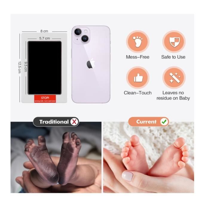 Kit Empreinte Pattes Pour Chien Et Chat - Cadre Photo Bois Avec Empreinte Et Photo - Souvenir Personnalisé Animaux