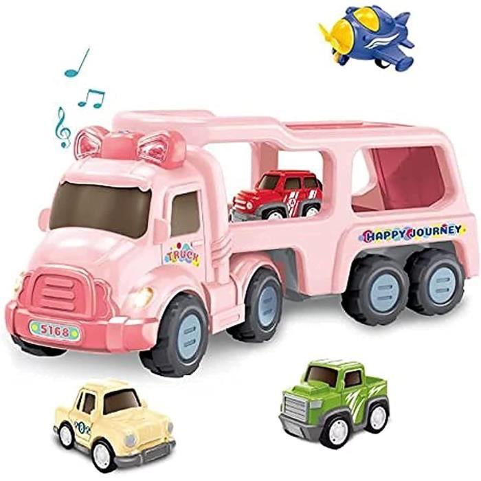 Camion de Transport Voiture Enfant Petite Voiture, 5 en 1 Camion Jouet  Cadeau pour Garcon 3+ Ans - Cdiscount Jeux - Jouets