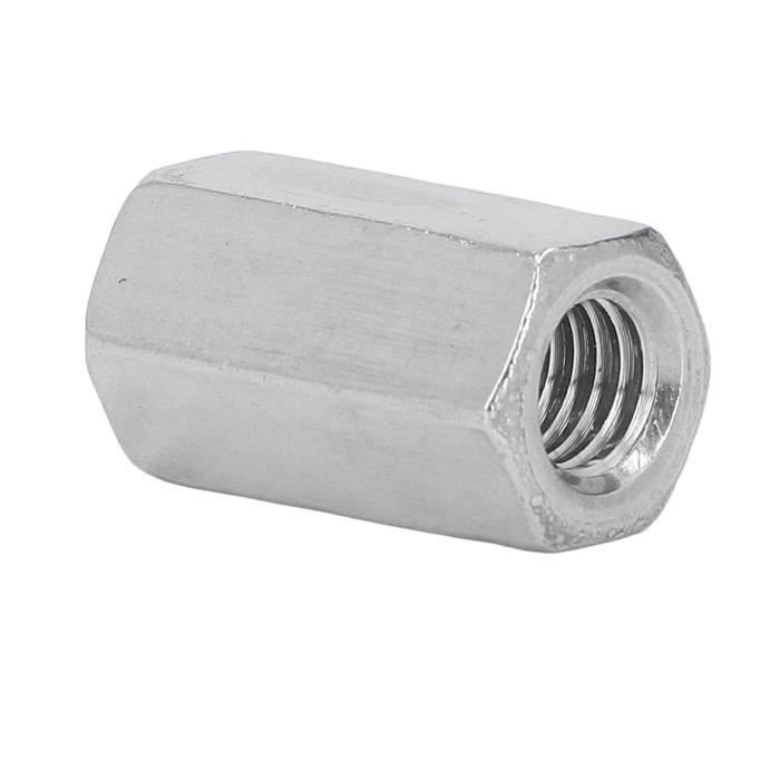 2 écrous D’accouplement M16x50mm En Inox 304 – Filetage Métrique, Solides