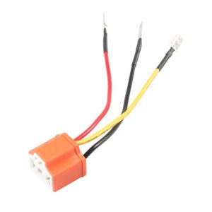 Connecteur Douille Lampe H4 Mâle ABS + Cuivre 12V-24V - Remplacement Fiable Pour HB2 9003
