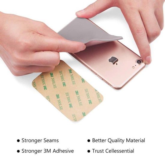 Porte-Cartes Adhésif JEYORZY Pour Téléphone - Magnétique - Pour Carte ID, Carte Bancaire - Portable