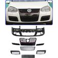 PARECHOC PARE CHOC AVANT VW GOLF 5 LOOK GTI EN ABS AVEC GRILLES SANS EMPLACEMENTS ANTIBROUILLARDS-0