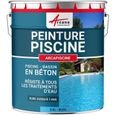 Peinture Piscine Bassin Béton ARCAPISCINE Ciment Décoration Imperméable  Bleu Blanc Gris Grise Jaune Sable Noir Vert  Bleu - 2.5 L-0
