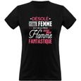 tee shirt femme humour | Cadeau imprimé en France | 100% coton, 185gr |  cette fille est déjà prise-0