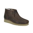 Chaussures Clarks originals Wallabee Boot en cuir marron pour homme.-42 1-2-0