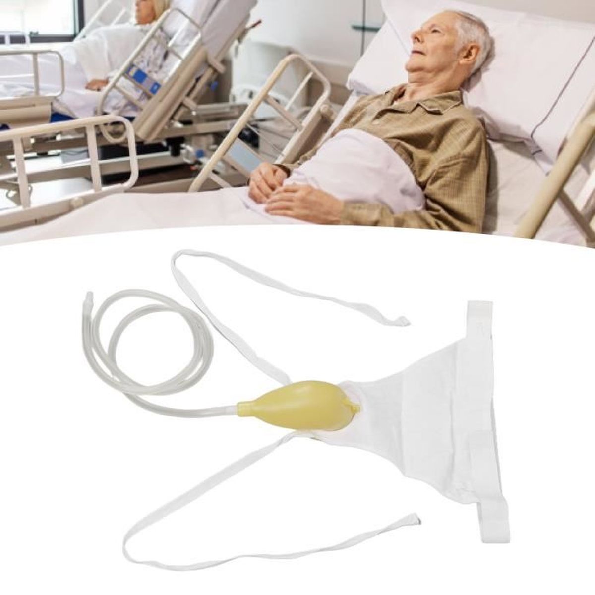 Urinoir Portable Pour Homme - Capacité 2,5 Litres, Plastique Blanc, Pratique Et Discret