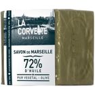 Savon - LACORVETTE - Marseille Cube 200g - Hypoallergénique - Olive - Fabrication Artisanale
