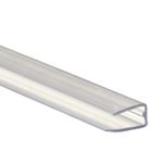 44718 Profil polycarbonate de bordure et obturation - L: 210 cm - E: 6 mm - Transparent