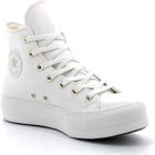 Baskets montantes CONVERSE Chuck Taylor All Star Lift Platform Mono Blanc - Lacets plats - Homme