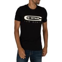 G-Star Homme T-shirt slim graphique, Noir