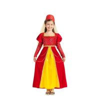 Déguisement Princesse Médiévale Rouge - Disfrazzes - Coiffe et robe - Intérieur - Fille - 99 ans