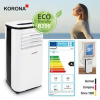 Korona 82001 Iceberg 9.0 ECO | Climatiseur mobile et local | 9000 BTU/h | Appareil 3en1 - Refroidisseur, déshumidificateur et ven...