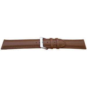 Bracelet De Montre En Cuir Brun Clair 18 Mm - Neuf Sans étiquette