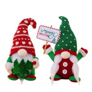 Décoration De Noël - Famille De Gnomes / Elfes - Hauteur 14 Pouces (35 Cm) - Neuf