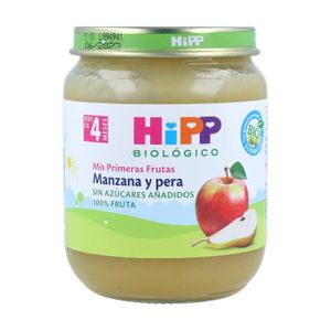 COMPOTE DESSERT FRUITÉ HIPP - Pot de pomme et poire bio 4m+ 125 g (Fruits - Pomme - Poire)
