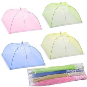 44x44x30cm Zezego Cloches Alimentaires 2PCS Pliable Table Cover Fly rectangulaire alimentaire couverture parapluie maille alimentaire couvre luxe grande tente pique-nique alimentaire couverture 