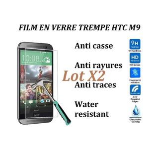 FILM PROTECT. TÉLÉPHONE Film protection verre trempé HTC ONE M9 lot X2