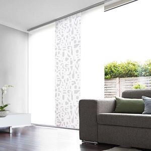 Kit 3 Panneaux Japonais Voile Blanc Devore Coquelicots 50cm X 250cm Achat Vente Panneau Japonais Cdiscount