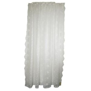 10 cm style shabby c Rideau Ballade blanc a passants 150 x 290 Blanc Mariclo