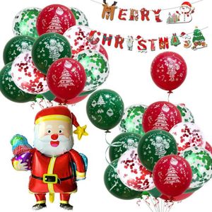 BOULE DE NOËL Ballons de Latex Père Noël, Ballons De Confettis, 