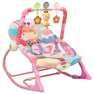 TRANSAT Chaise berçante électrique pour bébé - ELIFUZHG - Transat bébé vibrant et musical