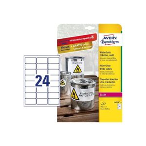 AVERY ZWECKFORM Lot de 5 Bo/îtes de 400 /étiquettes laser blanc 99.1X139mm L7169-100