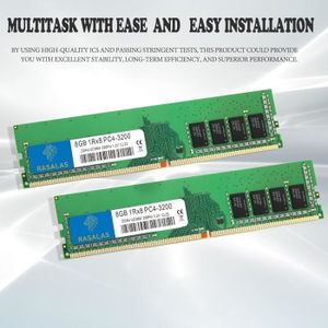 MÉMOIRE RAM RASALAS 8Go DDR4 3200MHz Non-ECC Unbuffered 1Rx8 R