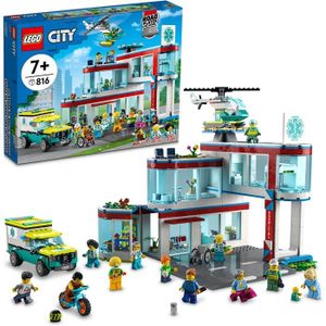 ASSEMBLAGE CONSTRUCTION LEGO City Hospital 60330 Kit de construction avec ambulance et helicoptere de sauvetage pour enfants a partir de 7 ans (816 p