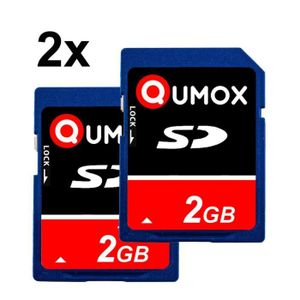 CARTE MÉMOIRE Carte mémoire SD QUMOX 2 Go pour caméra appareil p