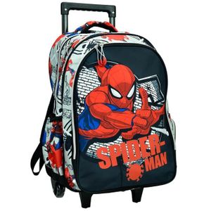 CARTABLE Sac à dos à roulettes Spiderman Wall 46 CM Trolley Haut de Gamme