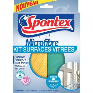 Ultra fine Non rayante SPONTEX Elimine les traces de doigts et de gras Microfibre Surfaces High Tech 