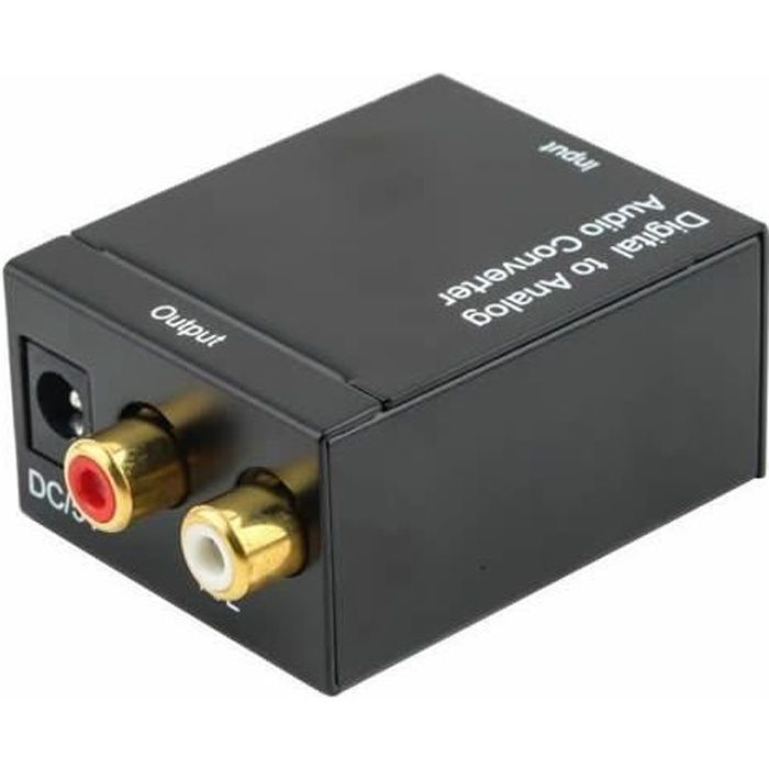 Optique vers RCA LINKFOR Câble SPDIF vers RCA 192 kHz Convertisseur Intégré  Amplificateur Audio Adaptateur Audio RCA L-R avec Câ155 - Cdiscount  Informatique