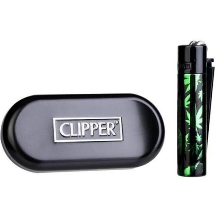 Briquet Clipper Metal Or Rose avec Boite - Modèle Aléatoire - Collection  Fumeur - 365