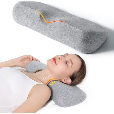 SAMPUR - Traversin Mirage | Bloc à mémoire de Forme microperforée | Déhoussable et Lavable | Soutien et adaptabilité (150_cm SAMPUR - Traversin Mirage | Bloc à mémoire de Forme microperforée | Déhoussable et Lavable | Soutien et adaptabilité (150_cm