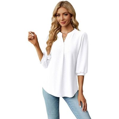 Chemisier femme taille 44/46 marque atelier creation ivoire tres bon état surpiqures devant che - Vêtements