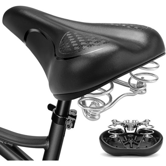 Selle De Vélo Gel Super Doux Big Bum Confort VTT Route Montagne QVBWORLD
