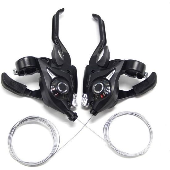 Levier De Vitesses Revoshift Shimano SL-RS35-6R/7R Pour Vélo - 6 Ou 7 Vitesses, Poignée Tournante - Pour VTT Et Vélos Urbains - 6