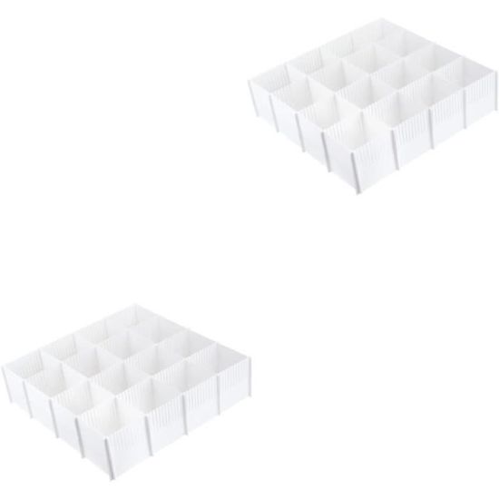 Flearitzo 6 Pièces Séparateurs Tiroirs Réglables - Organisateurs Transparents Pour Cuisine, Bureau Et Garde-Robe
