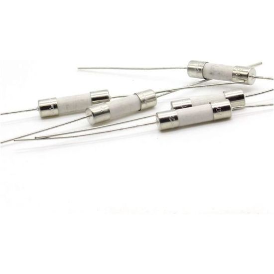 Boîte De 10 Fusibles Temporisés Céramique 4A / 250V AC - Taille 5x20 Mm - Type T (Lent) - Pour Électroménager, Appareils Électroniques