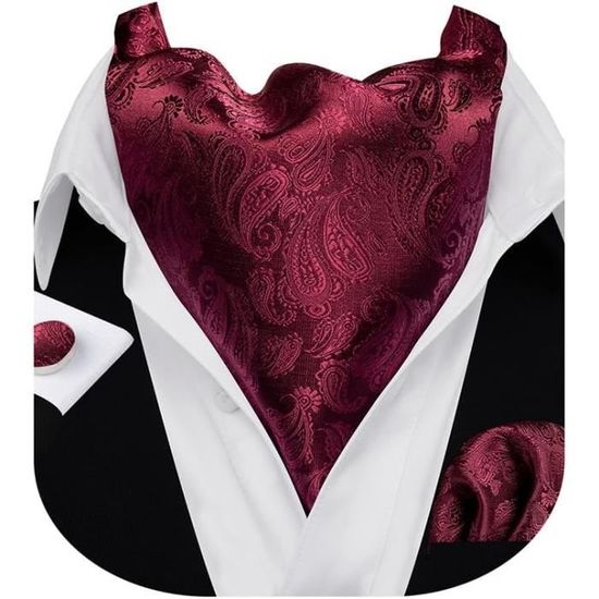 Gilet Costume Homme Jacquard Paisley Avec Cravate Et Mouchoir – Tenue Smoking élégante, Motif Floral