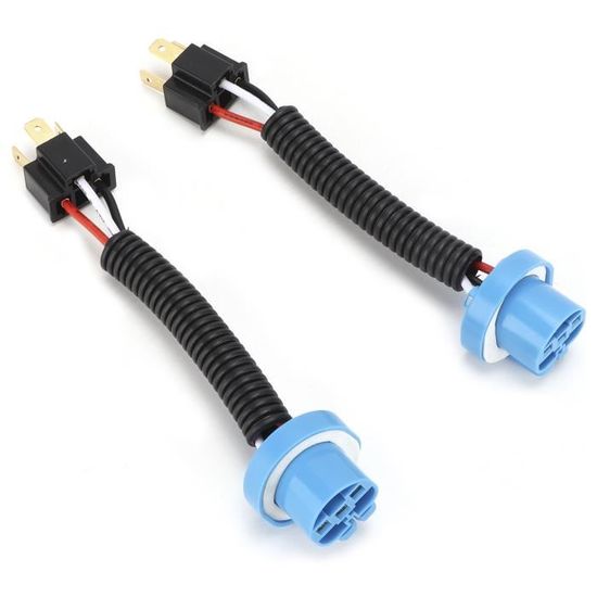 Adaptateur Phare H4 9003 Mâle Vers Femelle - Séparateur 2 Voies Pour Voiture, Camion, LED - 2 Pièces - 6