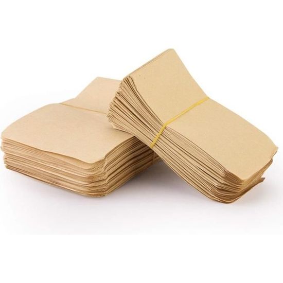 Lot 100 Étiquettes Cadeaux Kraft Rondes + 50 Mini Enveloppes + Ficelle Jute - Idéal Fait Main, Mariage, Noël, Anniversaire