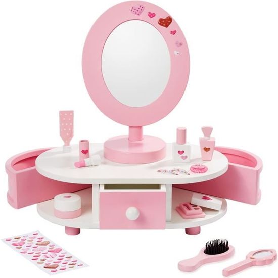 Howa La Coiffeuse Salon De Beaute Little Lady Pour Les Enfants Avec 12 Pcs Accessoires 5001 Cdiscount Jeux Jouets