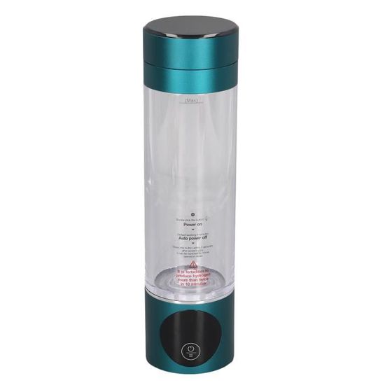 Bouteille D'Eau Hydrogène 420ml – Générateur Portable USB – Ioniseur Verre Silber