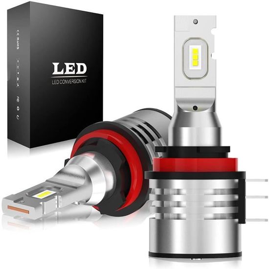 Kit Ampoules LED H15 120W - 12000LM 6000K - Feux De Route Et Diurnes - Anti-Erreur Canbus - 2 Pièces