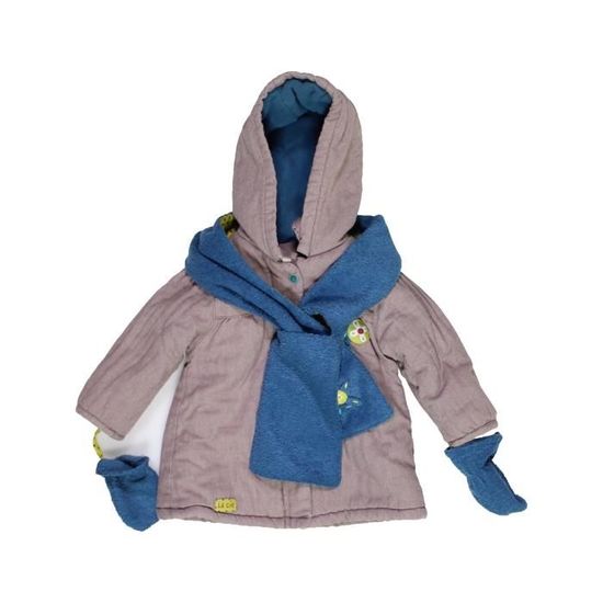 Manteau Bebe Fille La Compagnie Des Petits 6 Mois Gris Hiver Vetement Bebe Gris Cdiscount Pret A Porter