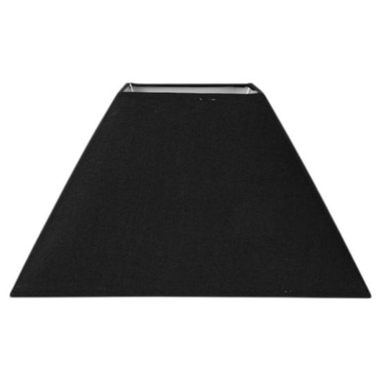 Abat-jour - Carré - Noir - Pour lampe - 27x27x19 cm - Culot E27 avec