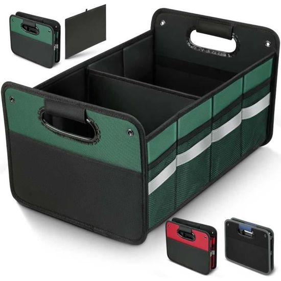 Sac Organisateur De Coffre De Voiture Pliable - Tissu Oxford, 90x25x12 Cm, Avec Sangles De Fixation Organisateur Voiture Enfant