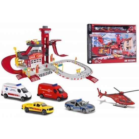 Lot De 5 Véhicules Majorette – Camions, Minibus & Pompiers – Échelles 1/87 & 1/100