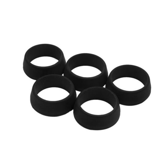 5pcs 25-30mm Anneau Silicone Imperméable Vélo Selle Vélo Noir Cache